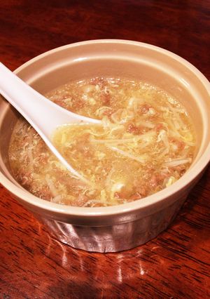 簡単！旨い！ひき肉の卵スープ-レシピのメイン写真