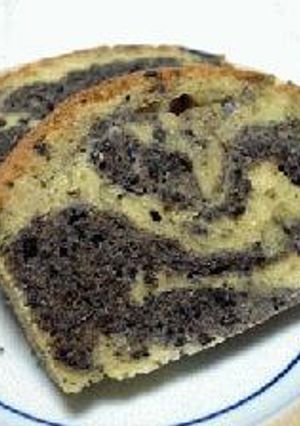 ごまのマーブルケーキ-レシピのメイン写真