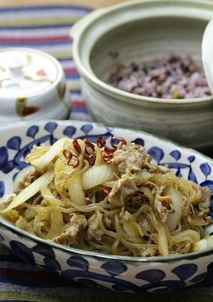 材料、調味料３つだけ！豚肉のすき焼き風-レシピのメイン写真