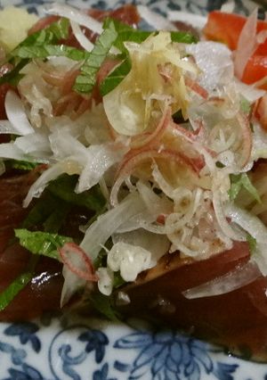☆かつお刺☆は身体に美味！-レシピのメイン写真