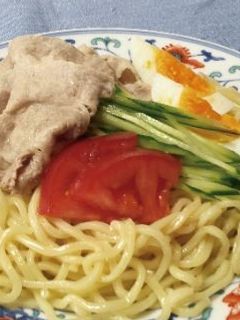 ゆで豚のごまだれ冷やし中華-レシピのメイン写真
