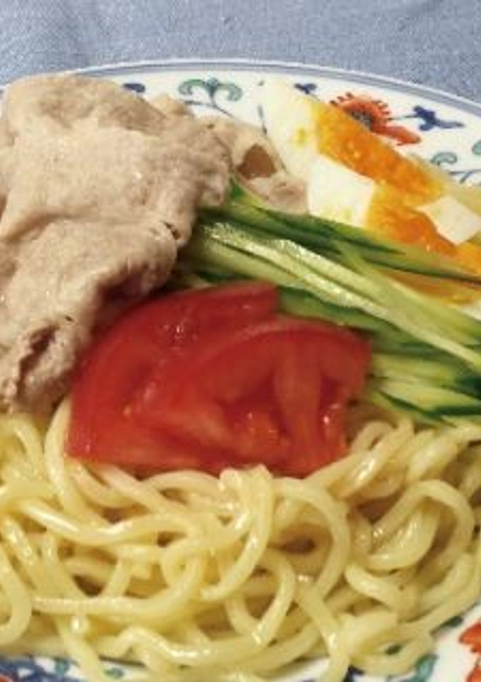 ゆで豚のごまだれ冷やし中華-レシピのメイン写真