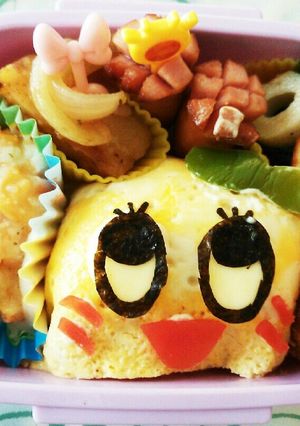簡単！ふなっしー弁当♡-レシピのメイン写真