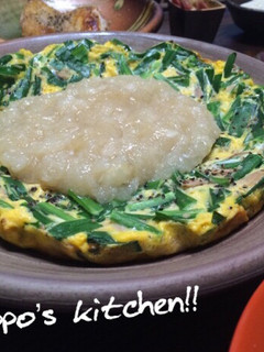 あっさりトロトロ!みぞれ餡かけ和風ニラ玉-レシピのメイン写真