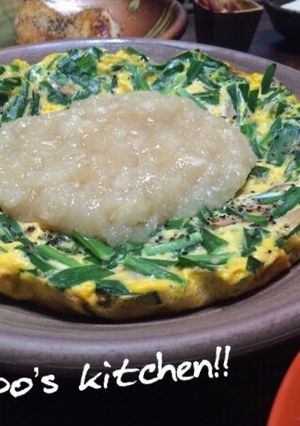 あっさりトロトロ!みぞれ餡かけ和風ニラ玉-レシピのメイン写真