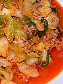 豚ひき肉とキャベツの甘味噌炒め(回鍋肉)-レシピのメイン写真