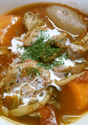 簡単♪ 豚肉と 野菜の トマト煮込み！-レシピのメイン写真