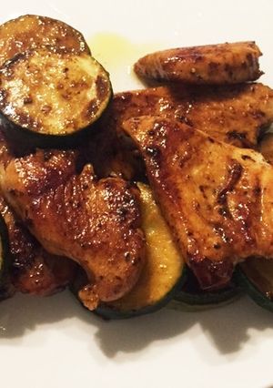 ズッキーニと鶏肉のバターレモン-レシピのメイン写真