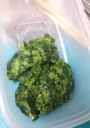 野菜の王様モロヘイヤのたたき-レシピのメイン写真