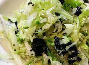 レンジで簡単即席蒸しキャベツの海苔あえ。-レシピのメイン写真