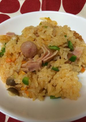 野菜嫌いの子供も大喜び!チキンライス☆-レシピのメイン写真
