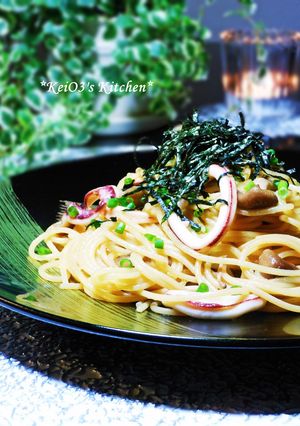 イカとしめじの柚子胡椒スパゲティ-レシピのメイン写真