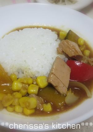シーチキンとパプリカのスープカレー-レシピのメイン写真