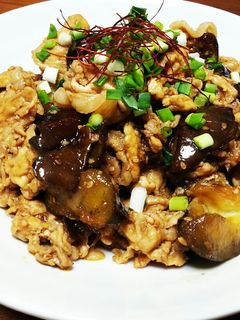 簡単計量!!韓国風☆豚とナスの炒め物-レシピのメイン写真