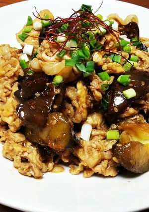 簡単計量！！韓国風☆豚とナスの炒め物-レシピのメイン写真