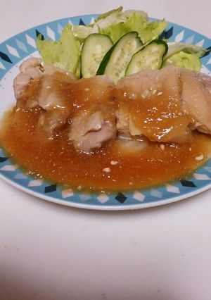 レンジで鶏肉と大根の蒸し玉ねぎソースかげ-レシピのメイン写真