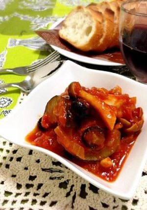 鶏肉とズッキーニのトマト煮込み-レシピのメイン写真