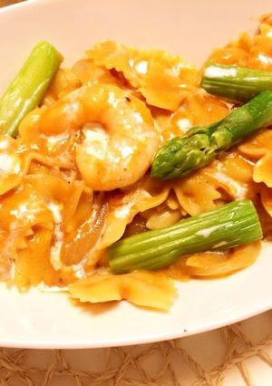 フライパン1つで☆トマトクリームパスタ-レシピのメイン写真