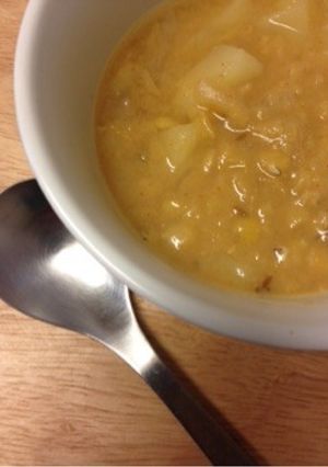 赤レンズ豆とじゃがいものスープ-レシピのメイン写真