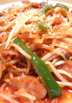 簡単ヘルシー！ もやしのナポリタン-レシピのメイン写真