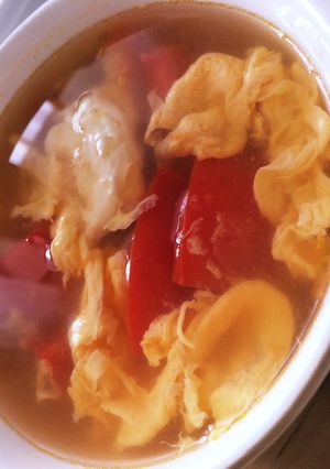 トマトと卵のサンラータンスープ-レシピのメイン写真
