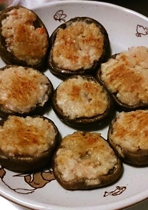 【簡単】えびの椎茸詰め-レシピのメイン写真