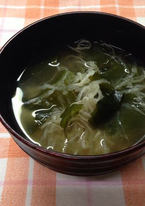 切り干し大根とわかめの味噌汁-レシピのメイン写真