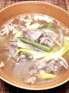 牛肉といんげんのオイスター風味スープ-レシピのメイン写真