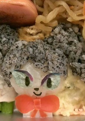プリキュア ミス・シャムールのキャラ弁-レシピのメイン写真