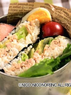 定番!ツナマヨおにぎらず-レシピのメイン写真