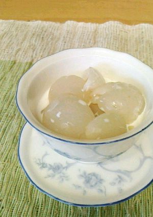 ☆ライチ にクリームをかけて☆-レシピのメイン写真