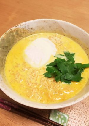 ランチに！ミルクカレーチキンラーメン♡-レシピのメイン写真