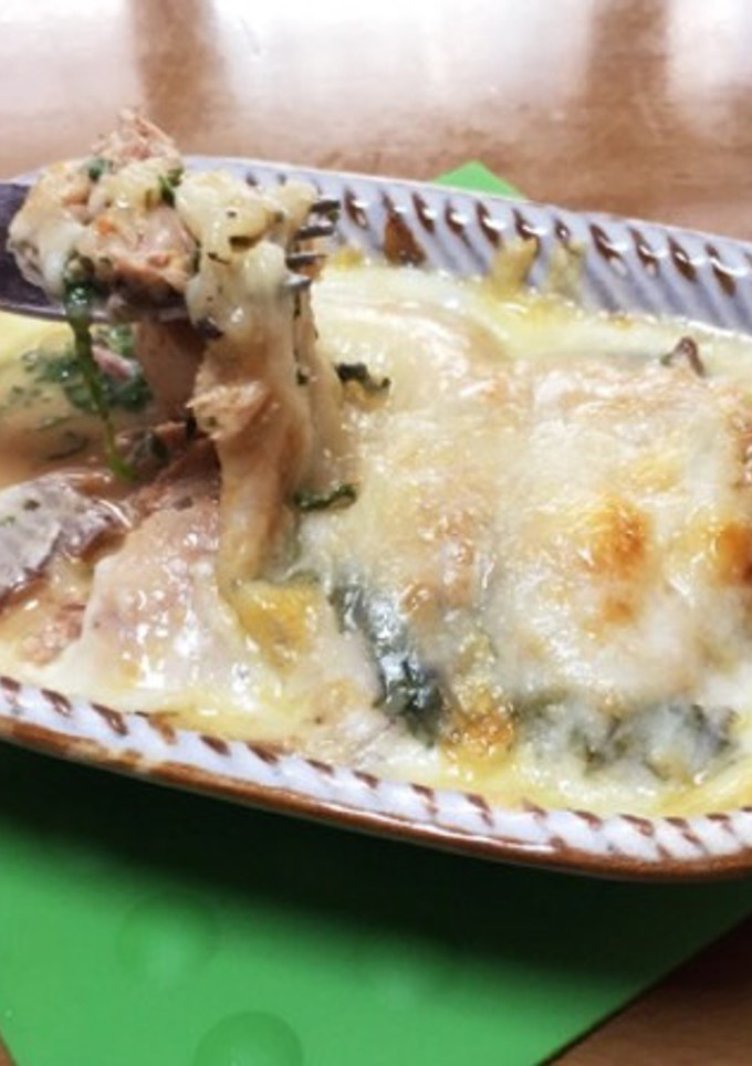 サバ味噌煮缶と青シソのチーズ焼き-レシピのメイン写真