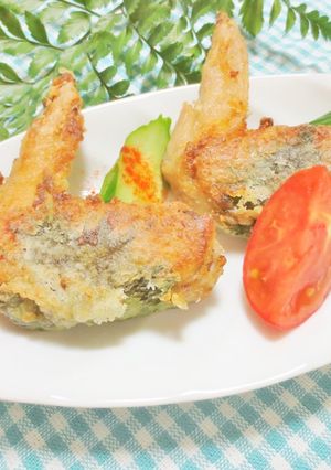 おつまみにも鶏手羽先の青じそ巻きから揚げ-レシピのメイン写真