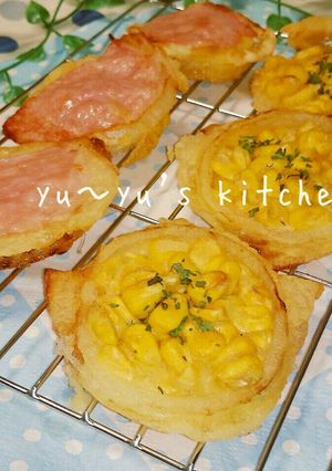 オニオンコーン天ぷら♡ハムのせ〜♬-レシピのメイン写真