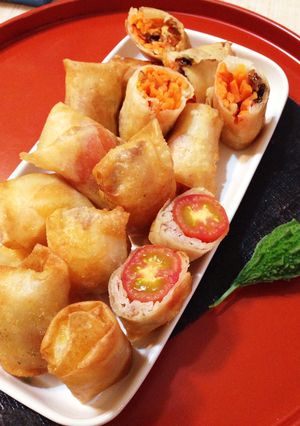 プチトマトの春巻き-レシピのメイン写真