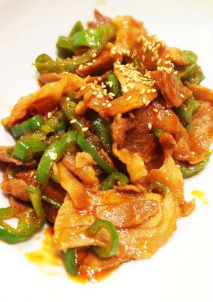 かんたん！豚肉とピーマンのケチャップ炒め-レシピのメイン写真