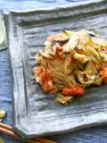 トマトと茄子の味噌そうめんチャンプルー