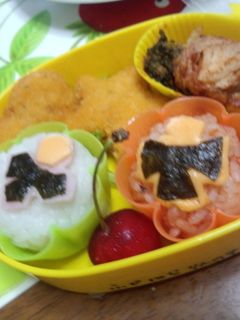 ニンニンジャー弁当-レシピのメイン写真