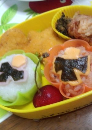 ニンニンジャー弁当-レシピのメイン写真