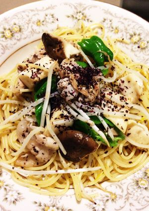 簡単さっぱり☆ゆかりの梅シソパスタ-レシピのメイン写真