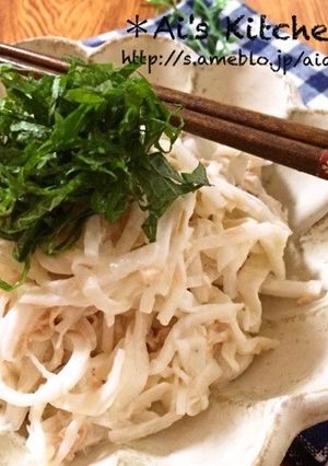 市販の青じそドレッシングで簡単大根サラダ-レシピのメイン写真