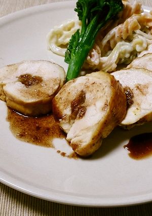 鶏むね肉とドライいちじくのコンソメソテー-レシピのメイン写真