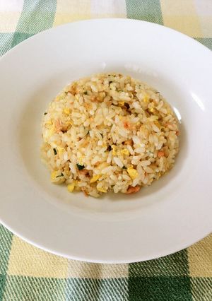 バター醤油の鮭フレーク炒飯-レシピのメイン写真