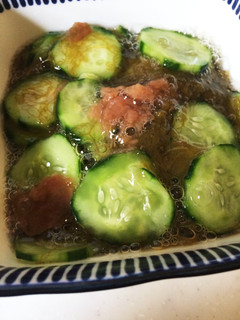 夏にさっぱり☆胡瓜・もずくの梅肉あえ-レシピのメイン写真