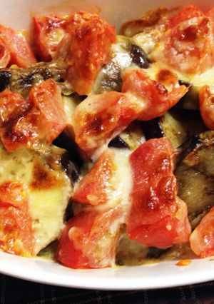 夏野菜でなすとトマトのチーズ焼き-レシピのメイン写真