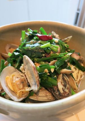 そうめんで作る　夏のボンゴレビアンコ-レシピのメイン写真