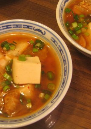 キムチ鍋風　簡単即席キムチスープ-レシピのメイン写真