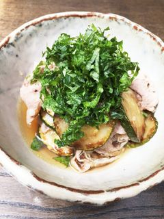 ズッキーニと豚肉の煮びたし-レシピのメイン写真