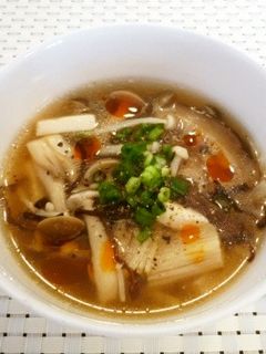 いろいろきのこの酸辣湯(サンラータン)-レシピのメイン写真